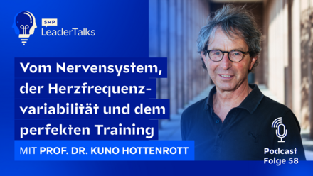 LeaderTalks Folge mit Prof. Dr. Kuno Hottenrott. Gesprochen wird über Stress, Entspannung und Trainingsplan.